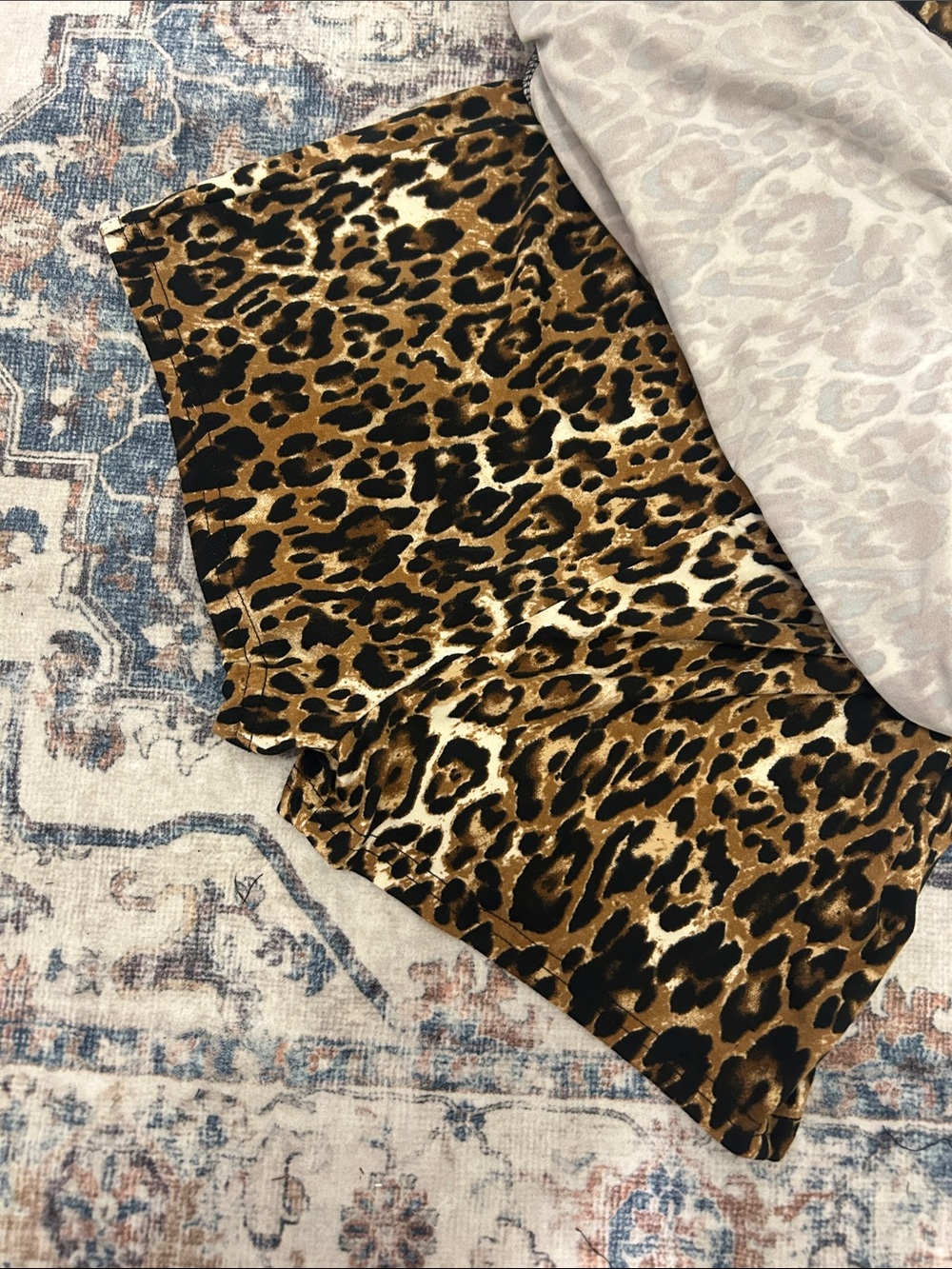 Leopard Print Tiered Ruffle Women’s Skort Size XS - Picture 7 of 7